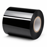 Película de Silicona PET Negra Brillante Tensfilm de 25um, 1-10g/in, Bloqueadora de Luz para Módulos de Cámara y Sensores Ópticos
