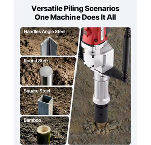 <span class=keywords><strong>Pile</strong></span> driver électrique 2200W à couple élevé pour la construction, le contrôle des inondations, les pieux en fer et en bois, et le clôturing de pâturages - Product Image 5