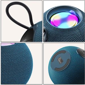 <b>Portable</b> Round Bluetooth Speaker Wireless Sound Light Music Player Supports TF Card Long Playtime <b>Shower</b> Travel Gift - Product Image 4