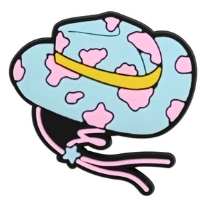 Custom Cartoon Cowboy Hat PVC <b>Clog</b> Charms Decorative Buckles Women Shoe Accessories Summer Spring Autumn Garden Shoes - Product Image 4