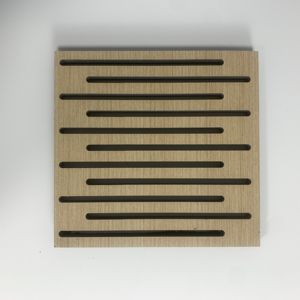 Panneaux acoustiques modernes en bois ignifuges et étanches à l'humidité avec finition en placage Céramique Classe aluminium Rainure perforée Isolation <span class=keywords><strong>phonique</strong></span> - Product Image 3
