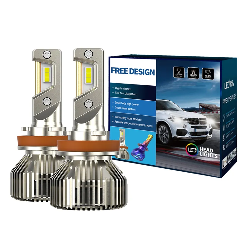 Bosoko 2023 110 Watt 13600lm 3 Chip h4 h7 LED-Leuchten Temperatur sensor Lichteffekt LED für Auto-Scheinwerfer