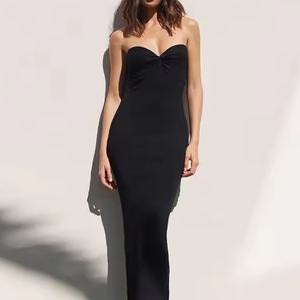 ชุดเดรสผู้หญิงดีไซน์ใหม่รับซัมเมอร์ เซ็กซี่รัดรูป โชว์หลังเปลือย แขนกุด เรียบหรู - Product Image 1