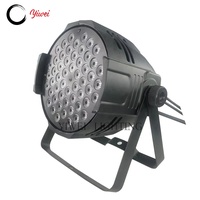 Projecteurs de scène LED Parcan 54x3W RGB 3-en-1 pleine couleur de haute qualité avec boîtier en aluminium et émission de couleur RGB