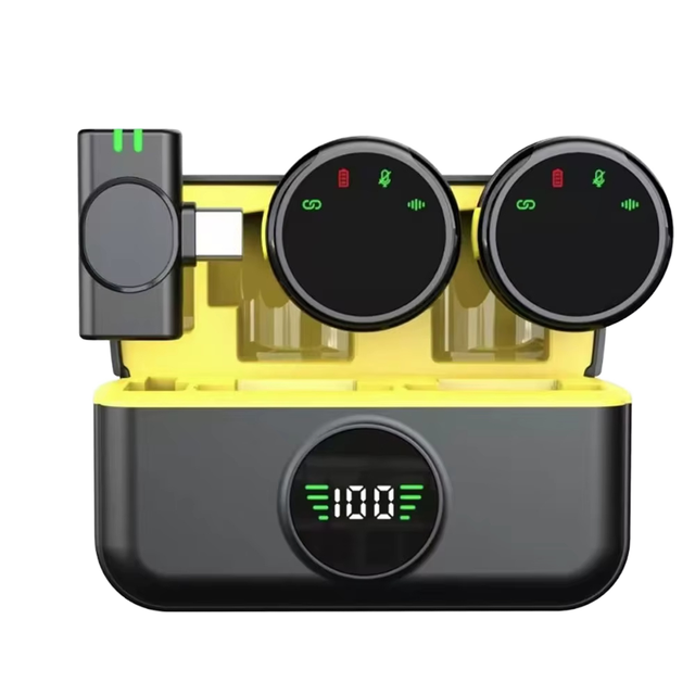 S5 Mini Wireless Lapel Microphone Dynamic Type C Connector Outdoor Living Video Tiktok Noise Reduction Lavalier Radio Clips