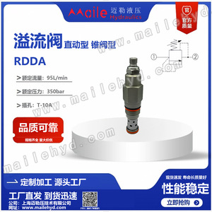 Vanne de décharge à action directe Mailer Hydraulics Sun Type Rdda Lwn pour le contrôle de pression des machines de construction hydrauliques - Product Image 5