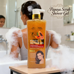 <span class=keywords><strong>Gel</strong></span> <span class=keywords><strong>Douche</strong></span> Super Éclaircissant pour Éliminer les Zones Sombres des Cuisses, les Taches Noires et les Imperfections – Gommage Corporel Super Blanchissant à la Papaye – OEM - Product Image 3