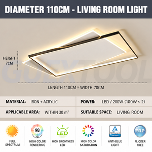 Household Items Lighting Supplies Full Spectrum <b>LED</b> New Living Room <b>Light</b> <b>Ceiling</b> <b>Light</b> in the Lobby of Creative Minimalist - Product Image 6