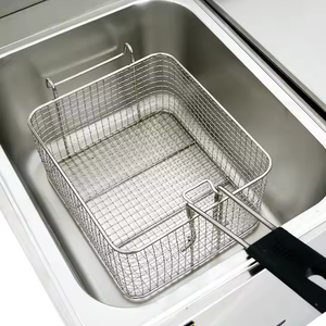 Friteuse à gaz professionnelle à deux cuves pour frites, équipement de restauration, offre spéciale - Product Image 3