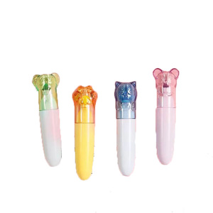 Promoción barata Mini bolígrafo fluorescente de 6 colores, conjunto de resaltador, rotulador creativo con cabeza oblicua - Product Image 1