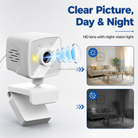 Nouvelle Arrivée W100 Caméra IP Intérieure Intelligente Mini avec Capteur CMOS HD 1080P, Vision Nocturne et Fonction Panoramique/Inclinaison pour la Surveillance de Sécurité Domestique