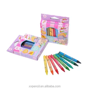 Toptan ucuz toksik olmayan yıkanabilir boya kalemleri 6 8 12 16 20 24 48 renkler boya kalemleri Set Jumbo balmumu mum boya çocuklar için