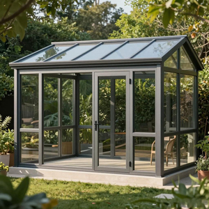 <span class=keywords><strong>Solarium</strong></span> coulissant électrique sur mesure avec toit en verre rétractable et structure en aluminium pour patio d'hôtel - Product Image 4