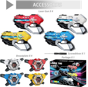 Xuyên biên giới Bán hàng nóng <span class=keywords><strong>Laser</strong></span> <span class=keywords><strong>tag</strong></span> súng thiết lập của 4 & áo ghi lê 4 máy nghe nhạc kỹ thuật số LED hiển thị Lazer <span class=keywords><strong>tag</strong></span> trò chơi cho trẻ em - Product Image 3