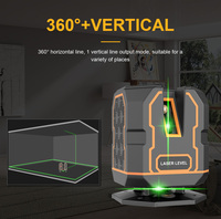 Niveau laser ODM d'usine, auto-nivelant, lignes croisées vertes, batterie Li-ion rechargeable 4400 mAh pour le bricolage à domicile, la pose d'images et la pose de carrelage