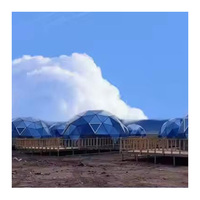 Tentes géantes d'exposition Holaj 2000 places, structure en acier robuste, verre hexagonal, luxe moderne, imperméables quatre saisons