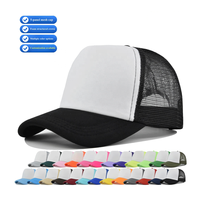 Gorra de camionero de espuma de 5 paneles con malla, gorra de béisbol con logotipo personalizado bordado para publicidad, venta al por mayor para hombres y mujeres