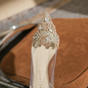 Nouvelle tendance mode coréenne Evergreen : Chaussures délicates pour femmes à plateforme verre à vin, bout pointu, à enfiler, antidérapantes - Product Image 5