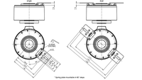Encodeur rotatif incrémental ENI90PL-H30JA5-5000UD1-RC1 à arbre creux avec sortie universelle