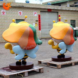 Escultura de Abeja de Fibra de Vidrio y Resina, Linda y Realista, Pintada a Mano, para Jardín, Regalos para Jardín de Niños y Empresas - Product Image 5