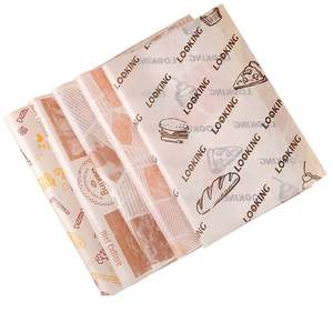 Custom Sandwich Hamburger Bread Greaseproof <b>Wrapping</b> <b>Paper</b> High Quality Eco-friendly PE Coated Baking <b>Wrapping</b> <b>Paper</b> - Product Image 2