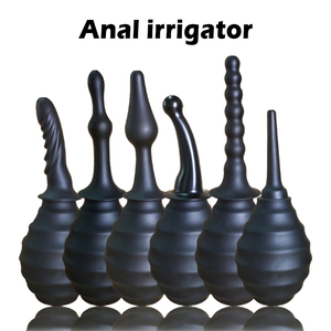 Anal Douche Enema Bulb Douche Enema Cleaner untuk wanita atau Pria Kesehatan untuk pembersihan usus besar detoks dan pencahayaan (putih) - Product Image 4