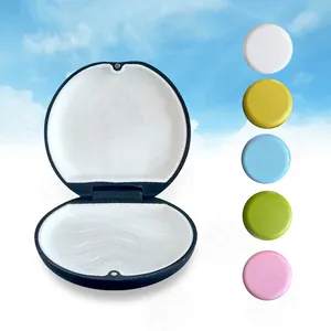 High quality dental supplies portable Orthodontic Dental Retainer Case / Retainer Box / Denture Box