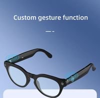 Gafas Inteligentes V03-T5 con Luz Azul, Gafas Inteligentes para Exteriores con Grabación de Video, Asistente de Voz con IA, Cámara de 8 Megapíxeles, Gafas Inteligentes con Traducción