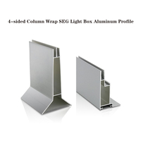 Profilé en aluminium ultra-fin pour boîte à lumière Cabo, pour montage latéral, utilisation intérieure, boîtier de boîte à lumière à film souple, affichage rétroéclairé