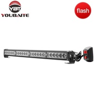 Lampes Flash d'urgence à quatre côtés 20 "26" 38 "44" 50 "270W 90 LED camion voiture stroboscope LED barre d'avertissement 12V 24V ambre rouge bleu