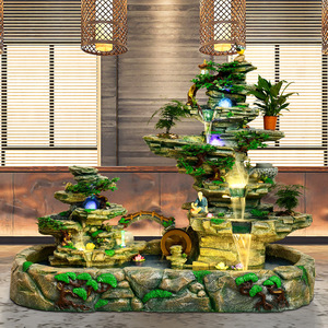 น้ำพุหินประดิษฐ์ 200x110x175 ซม. ของตกแต่งเพ้นท์มือ สำหรับสำนักงาน บ้าน ห้องนั่งเล่น ตู้ปลา - Product Image 3