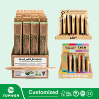 Présentoir de brosses à dents de supermarché, présentoir de dentifrice, présentoir de comptoir en carton, présentoir de brosses à dents