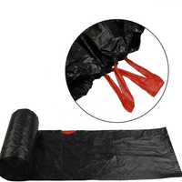 Sacs poubelle noirs robustes en HDPE de 4, 8 et 13 gallons avec cordon de serrage, lot de 20, pour usage en cuisine