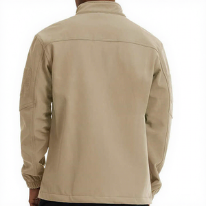 Direct Factory Wholesale Men's Hooded Canvas Softshell Waterproof Jacket Custom Logo Outdoor Gear High Quality Polyester Warm - Product Image 2