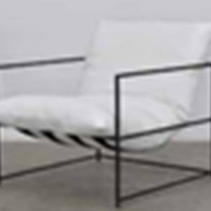 Fauteuils en métal modernes minimalistes nordiques, chaise longue, chaise de balcon, canapé une place pour chambre à coucher, salon - Product Image 4