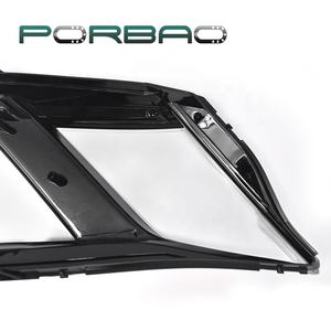 PORBAO per <span class=keywords><strong>OCTAVIA</strong></span>/A7 2017-2019 Versione Cinese Copertura in Plastica per Fari Auto Parti Auto Bordo Nero Trasparente - Product Image 6