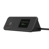 Multiprise intelligente PD GaN avec charge rapide 65W Type-C et prises USB-A 30W et AC