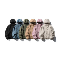 Cardigan à capuche tricoté en patchwork 340g pour homme, veste polaire de randonnée en plein air, collection printemps, sweats à capuche épais personnalisés pour homme