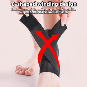 Professional <b>Protection</b> Flexible Polyester Compression Sleeve for Basketball Ankle Support <b>Foot</b> Drop Prevention Model Y512 - Product Image 3