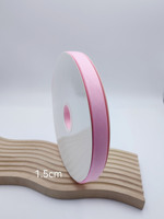 Penjualan Langsung Pabrik Pita Satin Bergaris Tali Pegangan Warna Pink Aksesoris Pakaian Anyaman Kemasan Kotak Hadiah Lebar 1-5cm