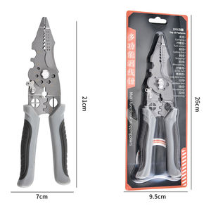 คีมหนีบลวดปรับได้อุตสาหกรรมทำจากสแตนเลสพร้อมขากรรไกรหยักที่จับแบบนุ่มสำหรับจมูกเข็ม6in - Product Image 1