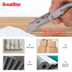 Mini Durable Stainless Steel Quick-Change <strong>Blades</strong> Folding <strong>Utility</strong> Knife with OEM Support for DIY Projects - Product Image 5