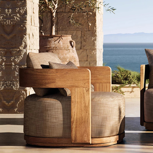 Vente en gros de mobilier de jardin d'extérieur canapé chaise d'hôtel patio loisirs chaise en bois de <span class=keywords><strong>teck</strong></span> salon - Product Image 5