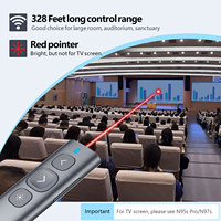 Pointeur de présentation tendance 2026, 2,4 GHz RF N95 Plus/BLE, présentateurs sans fil rechargeables avec récepteur USB-A&C