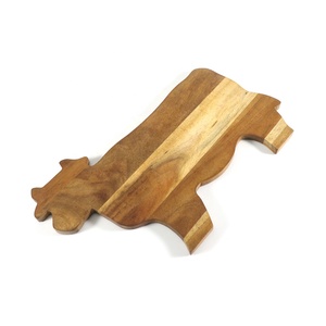 Tagliere da portata in legno di Acacia a forma di mucca vassoio per pane in legno massello piatto per salumi tagliere per Pizza tagliere per formaggi in legno - Product Image 4