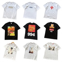 T-shirt unisexe surdimensionné style streetwear, imprimé lettres US, haute qualité, respirant et anti-humidité, directement de l'usine