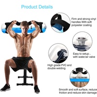 Ballon de musculation personnalisé avec logo, forme de ballon, poids réglable, sac aquatique 5-30 kg, sac aquatique de fitness