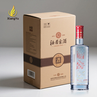 Cajas de Envío de Vino Impresas Personalizadas de Cartón Corrugado 3/5/7 con Asas, Cajas de Cartón Corrugado para Botellas de Licor y Alcohol
