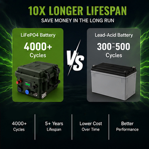 แบตเตอรี่ลิเธียมไอรอนฟอสเฟตแบบโซลิดสเตท 12.8V 100Ah ระดับ IP67 พร้อมเคสป้องกันสามชั้น 5.0 6000 รอบการใช้งาน ทนทานต่อการตกจากความสูง 15 เมตร ทนอุณหภูมิ -10-55 องศาเซลเซียส สำหรับงานทางทะเล 1 - Product Image 2