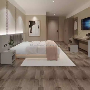 OEM China Manufacturer Hotel Bedroom Furniture Set King Queen Size Wood Bed Frame With Headboard Nightstand <b>TV</b> <b>Unit</b> And Wardrobe - Product Image 1